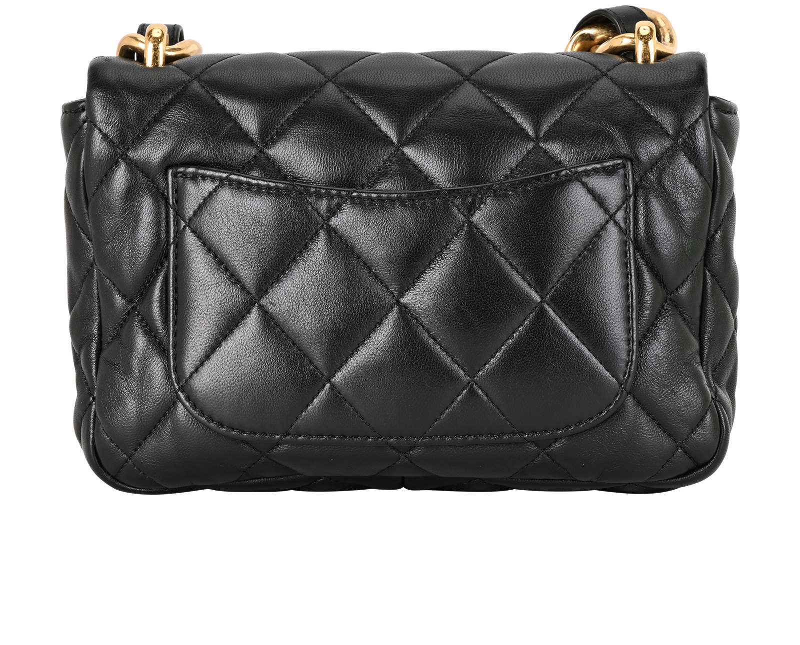 Funky Town Flap, &pound;2,500, Handbags, Black, Leather, Back view